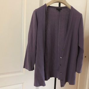 Ann Taylor taupe-mauve cardigan